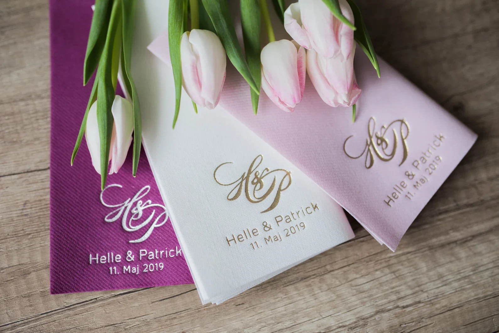 50шт Персонализированные салфетки DINNER Bedruckte Servietten Hochzeit Свадебные