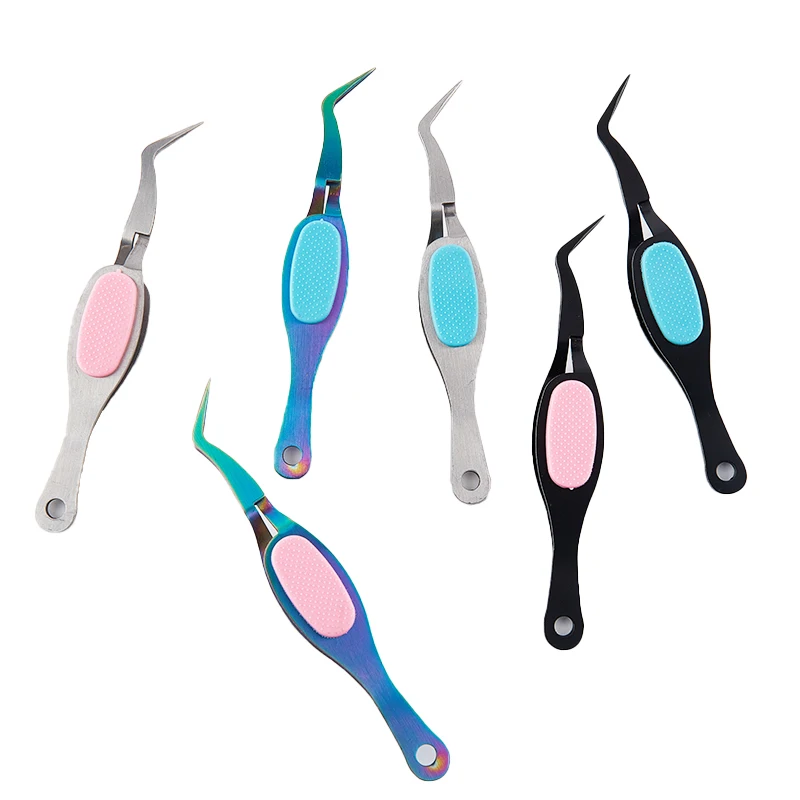 Пинцет из нержавеющей стали с мягким захватом и обратным |