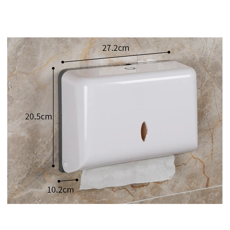 

Wall-mounted Tissue Box Paper Towel Holder Non-perforated Towel Dispenser For Kitchen Toilet Bathroom Paper Towel Holder