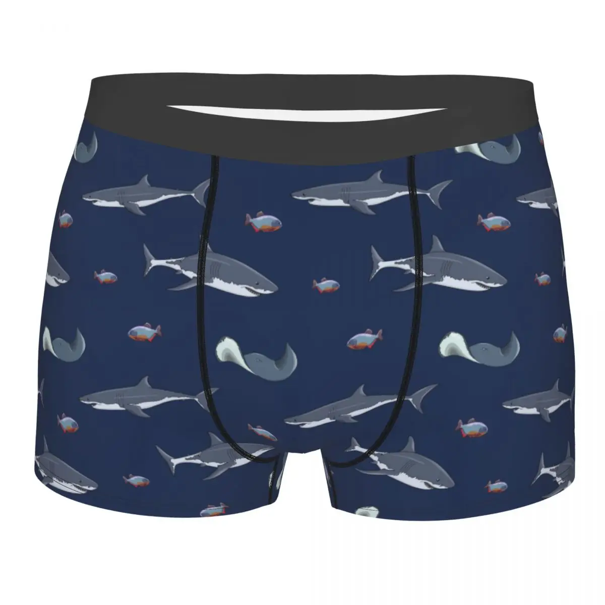 

Мужское нижнее белье в виде морской акулы, забавные боксеры, шорты, трусы, мужские трусы из полиэстера