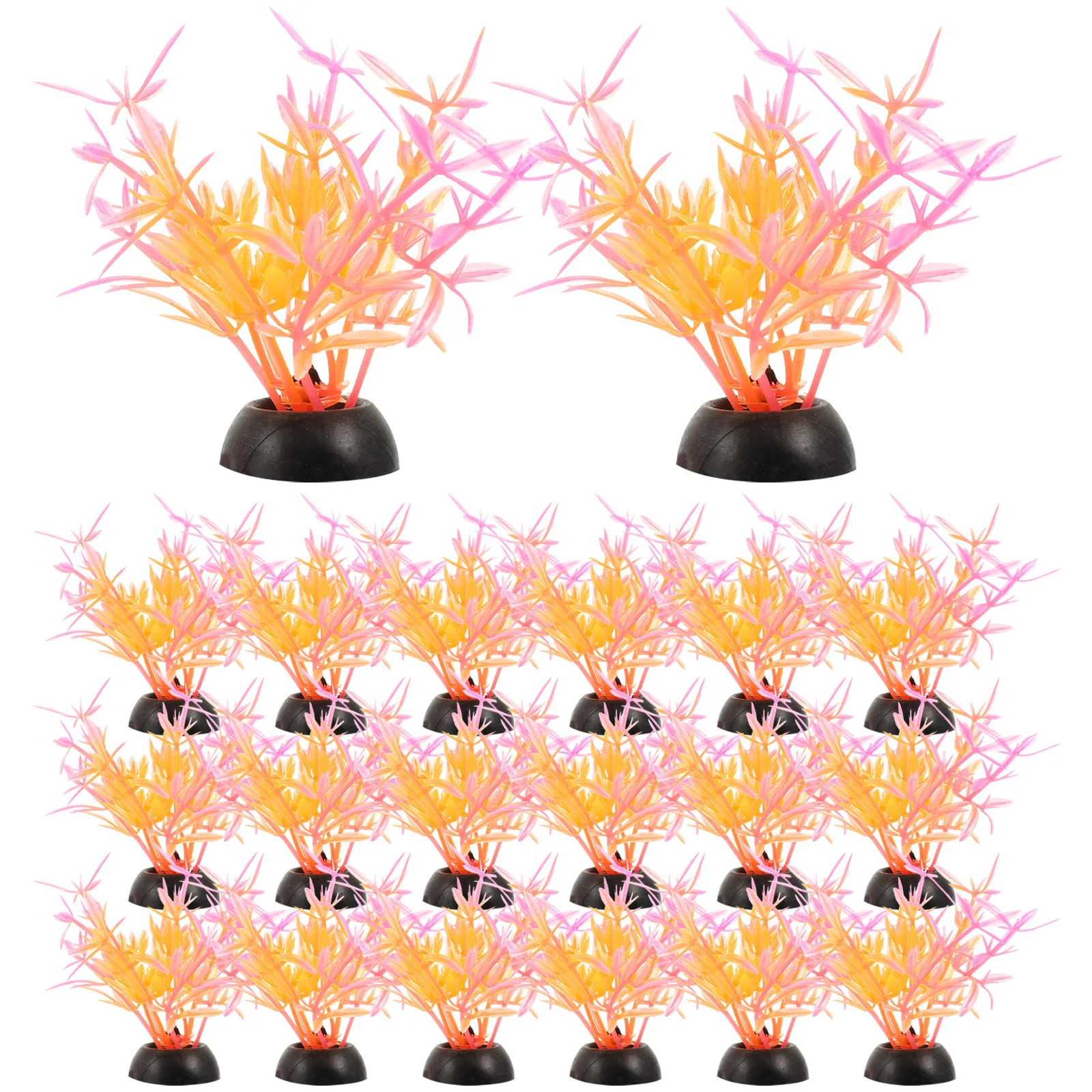 

20 шт. технические украшения для аквариума, растений для ландшафта, аквариума