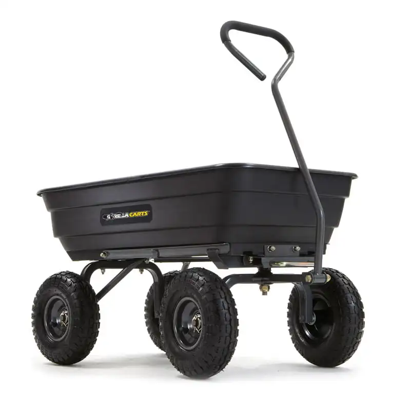 

Gorilla Carts GOR4PS 600-lb. Poly Garden Dump Cart with 10" Tires