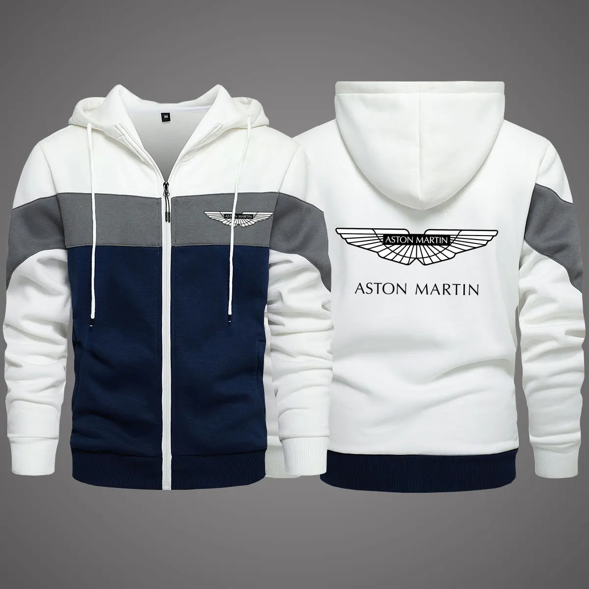 

2022 New Aston Martin Men's Clothing Outdoor Sweatshirt Casual Male Jacket Fleece Warm Hooded Quality SportWear Harajuku Outwear