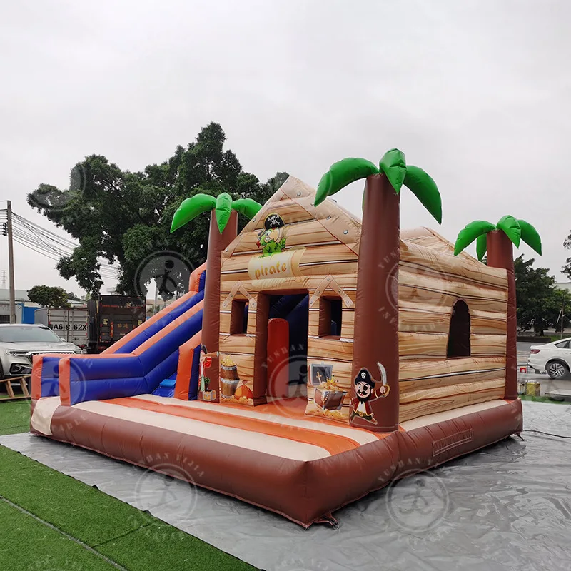 Надувной тропический Тропический Замок для детей