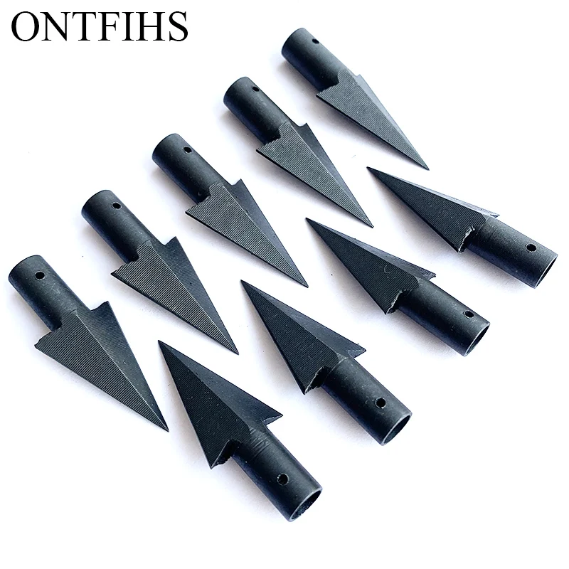 

6/12Pcs Hunting Carbon Steel Arrow Head Archery Broadheads Point Diameter 8mm Fit Wooden Recurve/Compound Bow Arrowhead