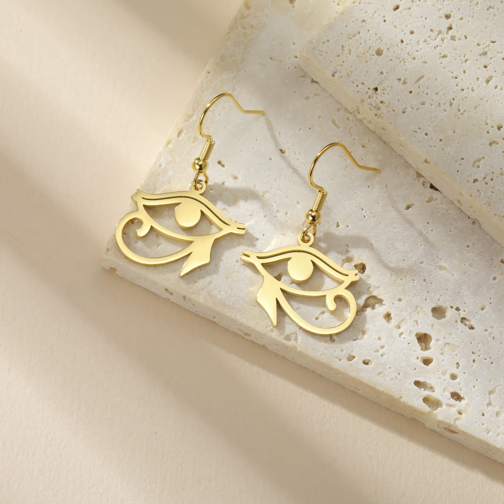 Древние египетские серьги-подвески Глаз Гора из нержавеющей стали висячие