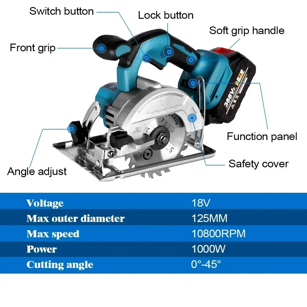 Бесщеточная циркулярная пила Makita 388V