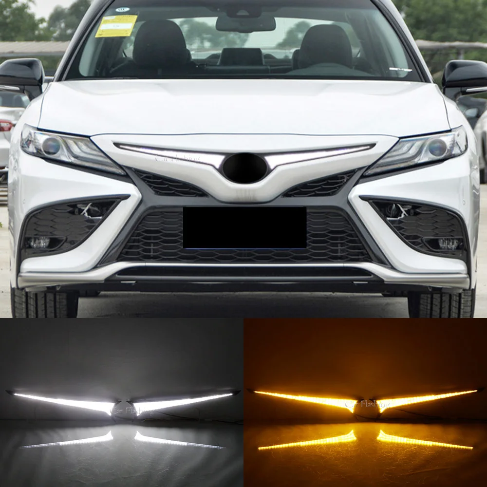 Автомобильная светодиодная решетка DRL для Toyota Camry 2018 2019 2020 2021 2022 2023 передний