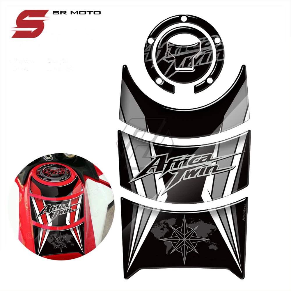 

3D Resin Motorcycle Tank Pad Protector Case for Honda Africa Twin 2016-2019