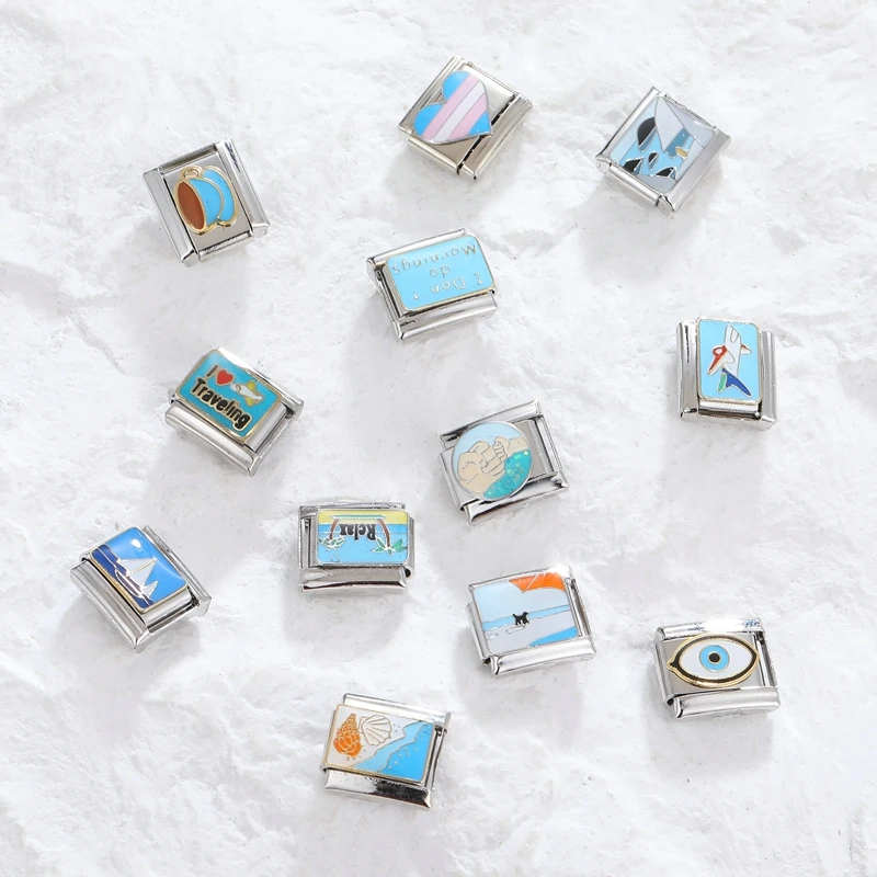 Шарм-браслет из нержавеющей стали 9 мм