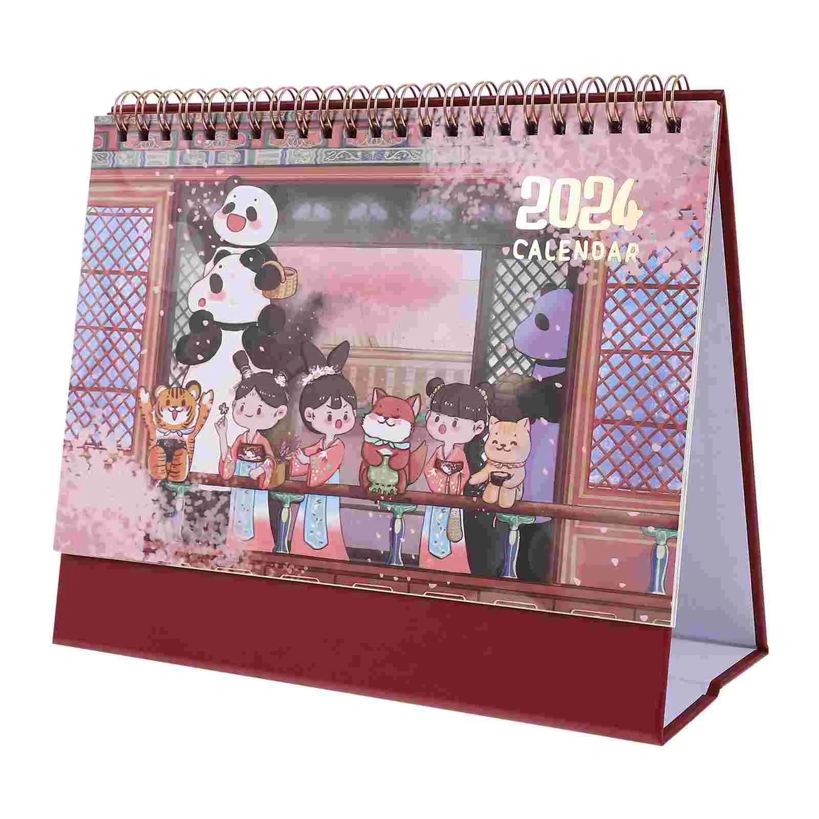

Planning Calendar Planner Desktop Decor Time Schedule Office Decore Coil Folding Bottom 2024 Calendars