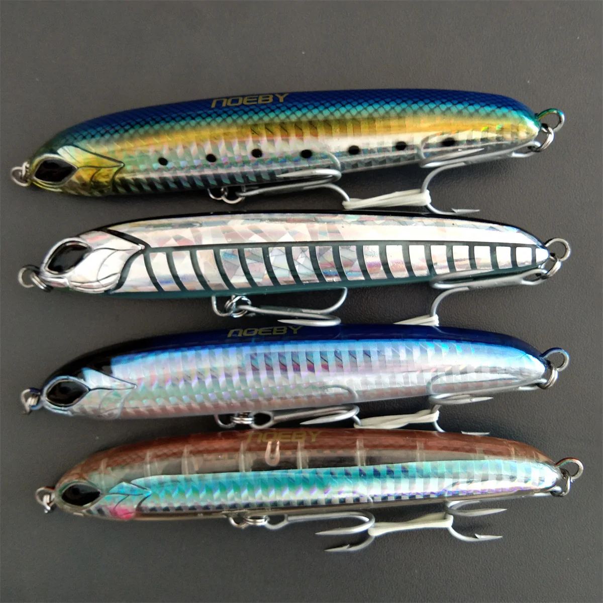 

NOEBY 4pcs 115mm 64g Sinking Pencil wobblers Long Casting Stickbait Wobblers Artificial Bait for Bass Trout Sea Fishing Lure