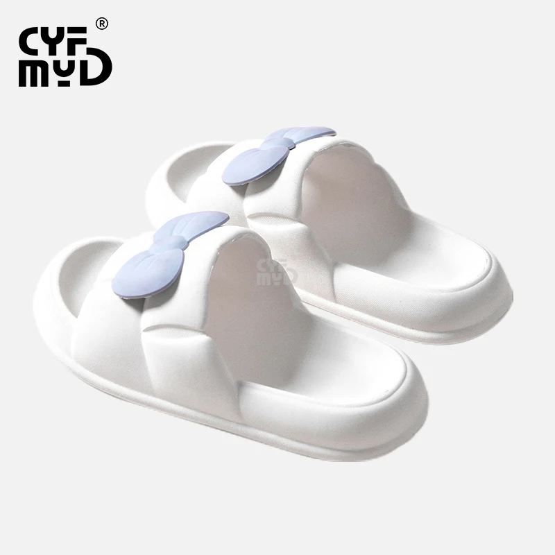 Women's Bowknot Slippers for Home Lovely Cute Beautiful Slides Soft Indoor Summer Shoe Comfortable 2023 EVA Slipper Non-slip