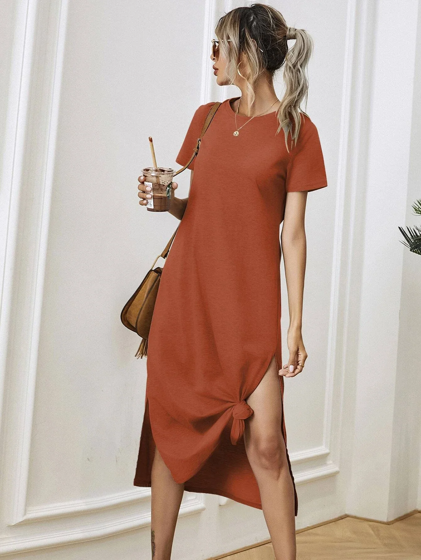 

Macheda 2021 Spring New Simple Bodycon Ribbed Knitted Zipper Tees Shirt Crop Top Casual Streetwear Elegant Solid Short Top Woman