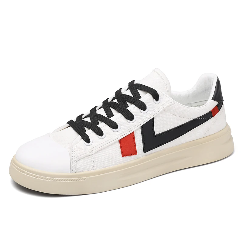 

Весна-лето 2022, парусиновая Белая обувь в Корейском стиле, спортивные повседневные ботинки Warrior в стиле четыре сезона, мужская обувь Fas