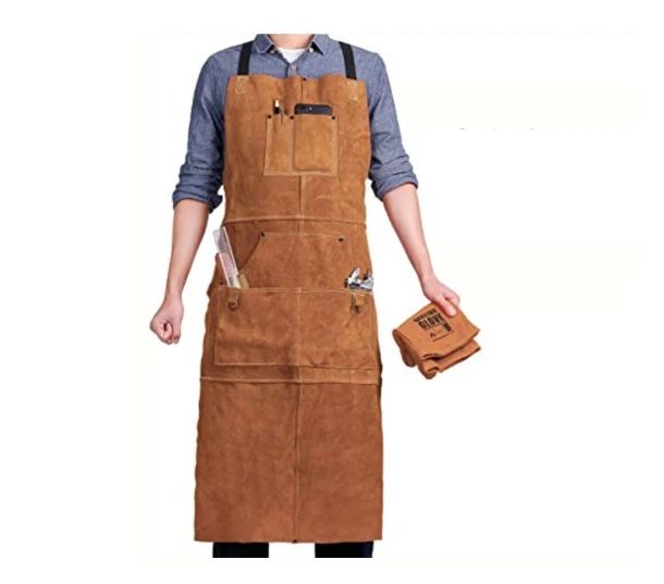 

Кожаный фартук для сварки, коровья кожа