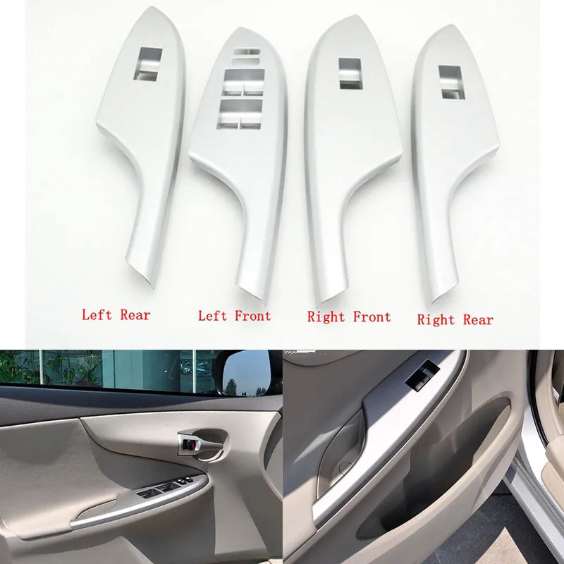 

Cafoucs Brand New 1pcs Electric Power Car Window Control Switch Cover For Toyota Corolla 2007 2008 2009 2010 2011 2012 2013