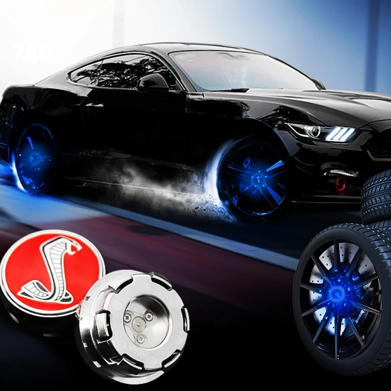 

Car Wheel Center Cap Magnetic Levitation Hub Cover Luminous Hub Light Car Modification Accessories For Ford Mustang Shelby