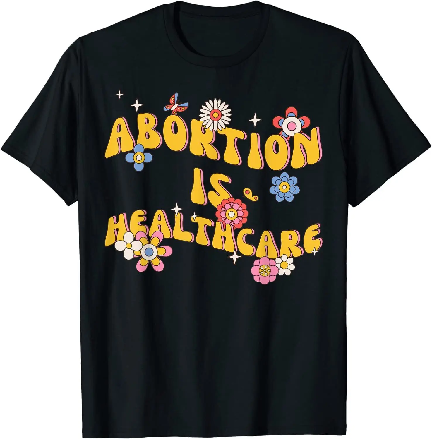 Женская футболка с цветочным принтом в стиле ретро