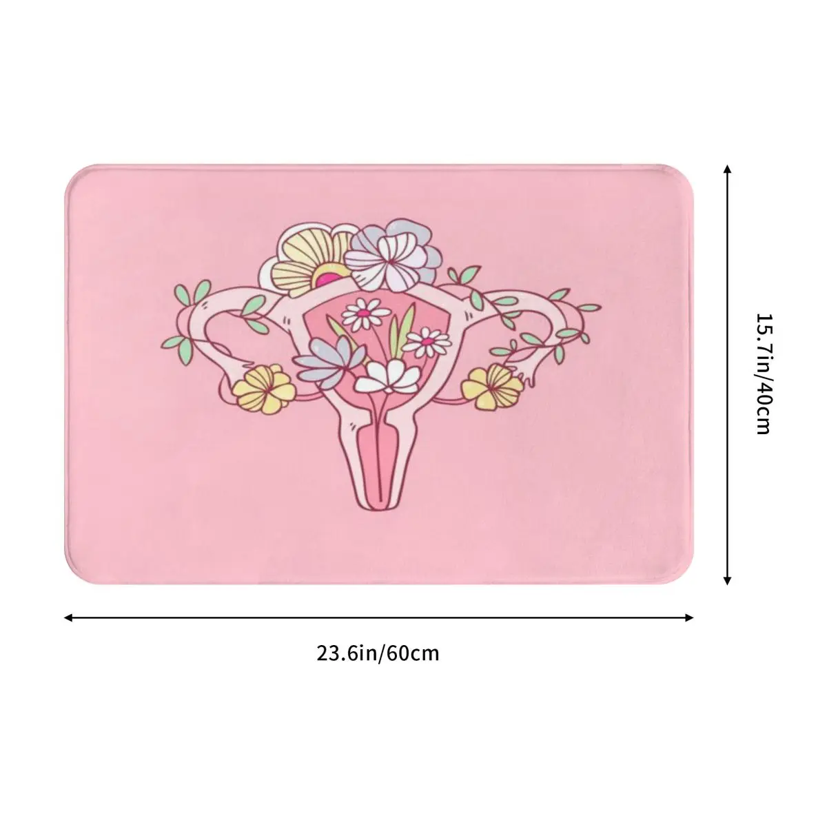 Цветочный ковролин для двери из полиэстера