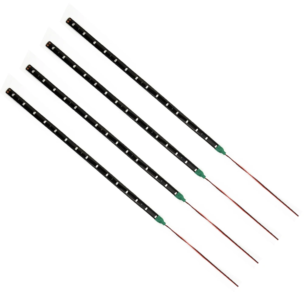 

4pcs Universal Green 30cm 15SMD LED Motorcycle Waterproof Flexible Strip Light For Ext/Inte Waterproof Flexible Strip Light