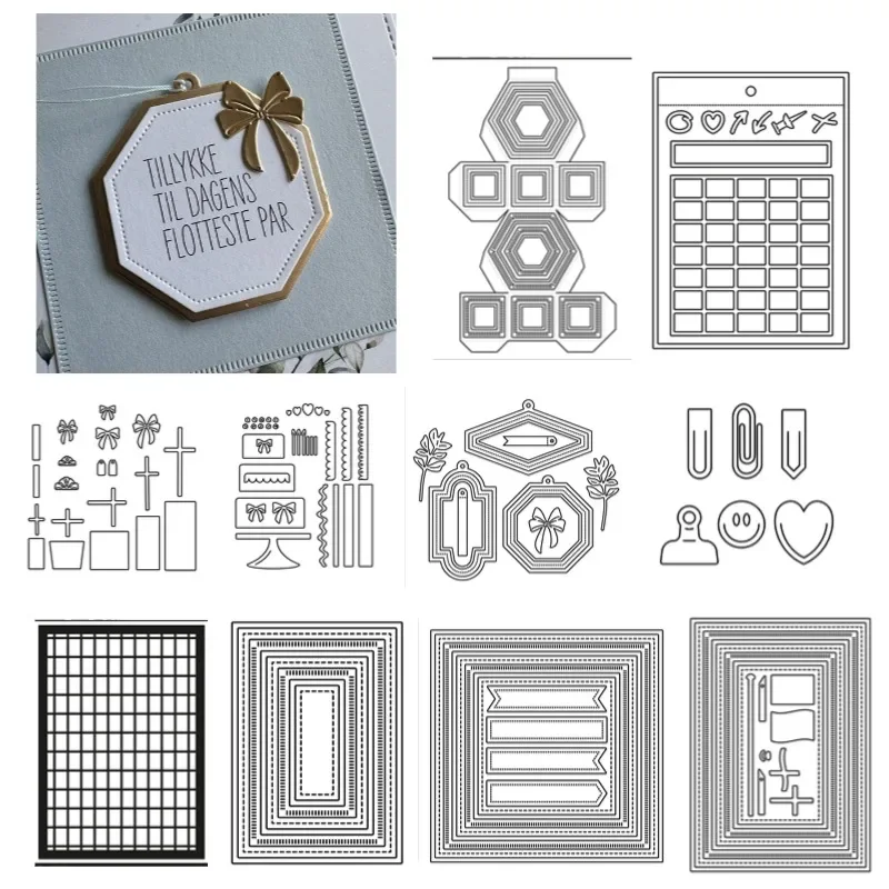 Силиконовый штамп подарочная коробка для торта на день рождения календарь