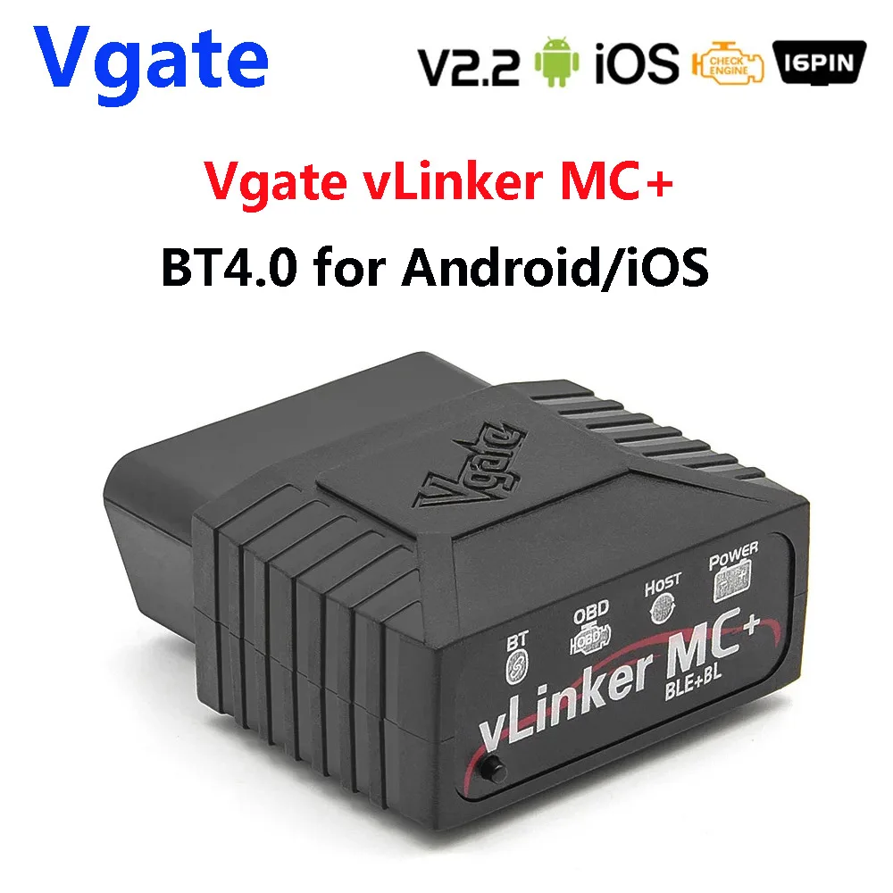 Vgate vLinker MC ELM327 V2.2 Bluetooth 4 0 Сканер OBD2 OBD 2 BimmerCode FORScan Автомобильные диагностические