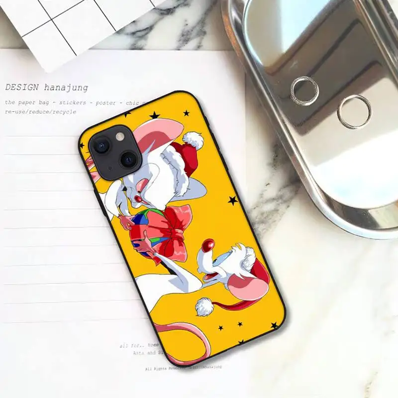 Мультяшный фильм Pinky and the Brain чехол для телефона iPhone 11 12 Mini 13 Pro XS Max X 8 7 6s Plus 5 SE XR