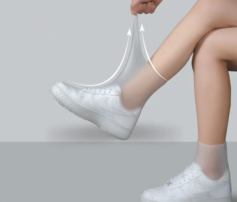 1 пара водонепроницаемые Нескользящие сапоги из силикагеля |