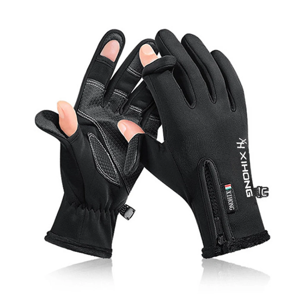 

Зимние перчатки унисекс, теплые перчатки для сенсорного экрана, спортивные перчатки с закрытыми пальцами, лыжные велосипедные перчатки, пл...