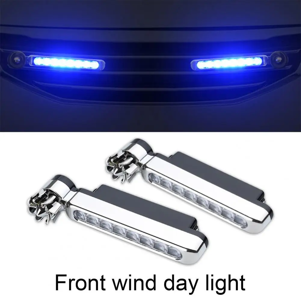 

2Pcs Daytime Running Lamp Useful 8 LED DRL Headlight Light Compact DRL