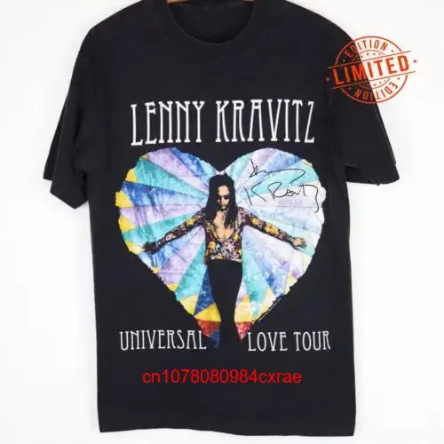 Футболка Lenny Kravitz love tour с коротким рукавом все размеры 1DT1363 длинные или Короткие
