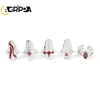 agrippa hippie gothic nail rings packs for women jewelry punk creative metal irregular finger anel armor cover gift for girls