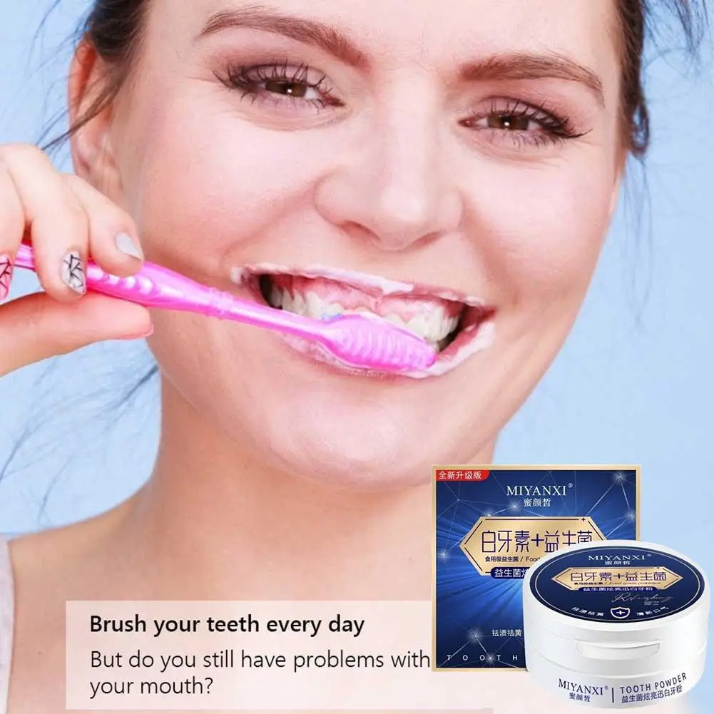 

MIYANXI Teeth Whitening Powder Tooth Powder Stain Rem For Tooth Whitening Effective Remover Stains From Coffee, Smoking 50g