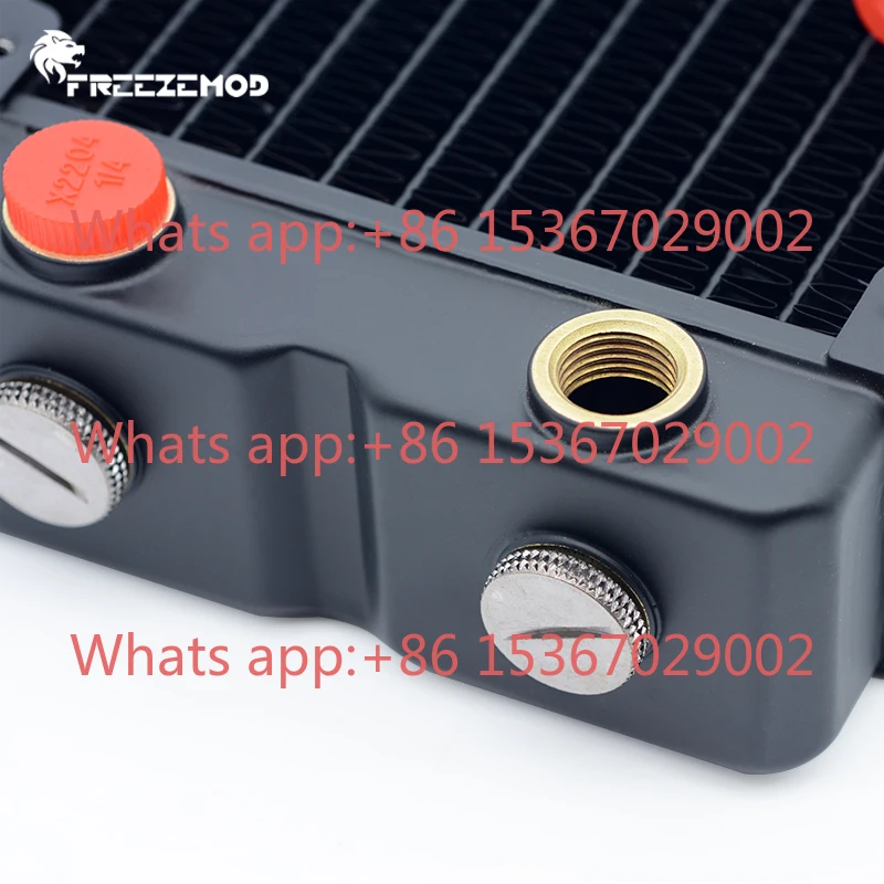 Фото FREEZEMOD двухслойный, толщиной 45 мм, TSRP-HP45-120, медный ряд рассеивания тепла с водяным охлаждением, 5 отверстий, сертификация ROSH №3