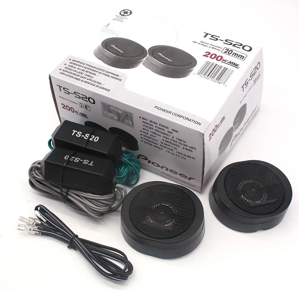 

1 Pair S20 Car Tweeter Strong Resolution Front Door Audio Modified Speaker Auto Tweeter Replacement Parts