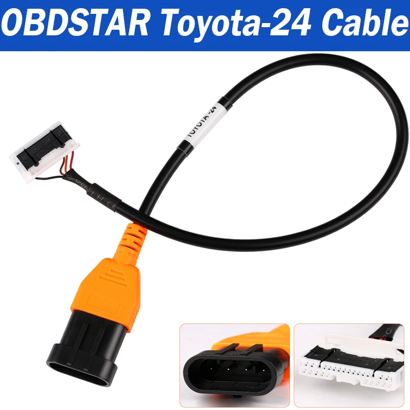 

Прямой кабель OBDStar CAN для TOYOTA-30/ TOYOTA-27/ TOYOTA-24, работающий с X300 DP PLUS PRO4 для 4A 8A BA, все потерянные ключи