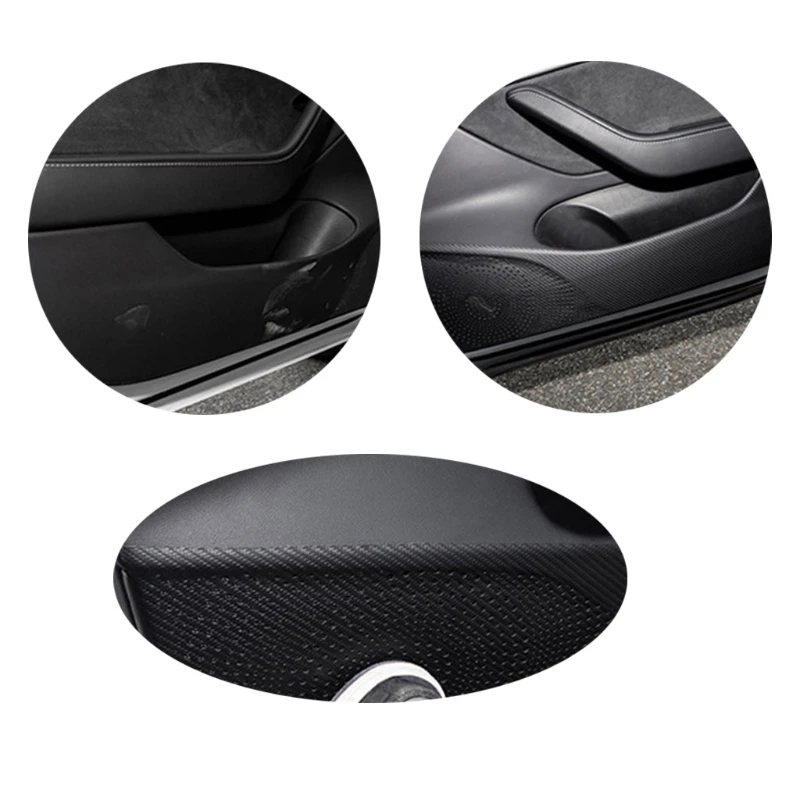 

4pcs Car Door Kick Sticker Anti-Dirty Protector Mat Pad Cushion Cover For Tesla Model 3 2017 2018 2019 Car Styling Accessories