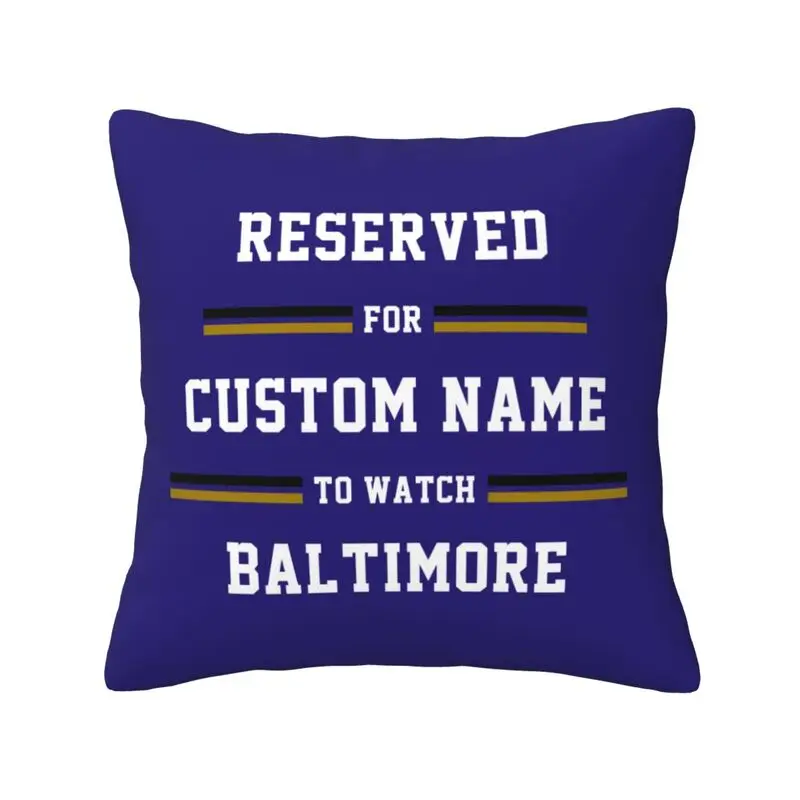 Индивидуализированная наволочка с именем и номером Балтимора Футбольные