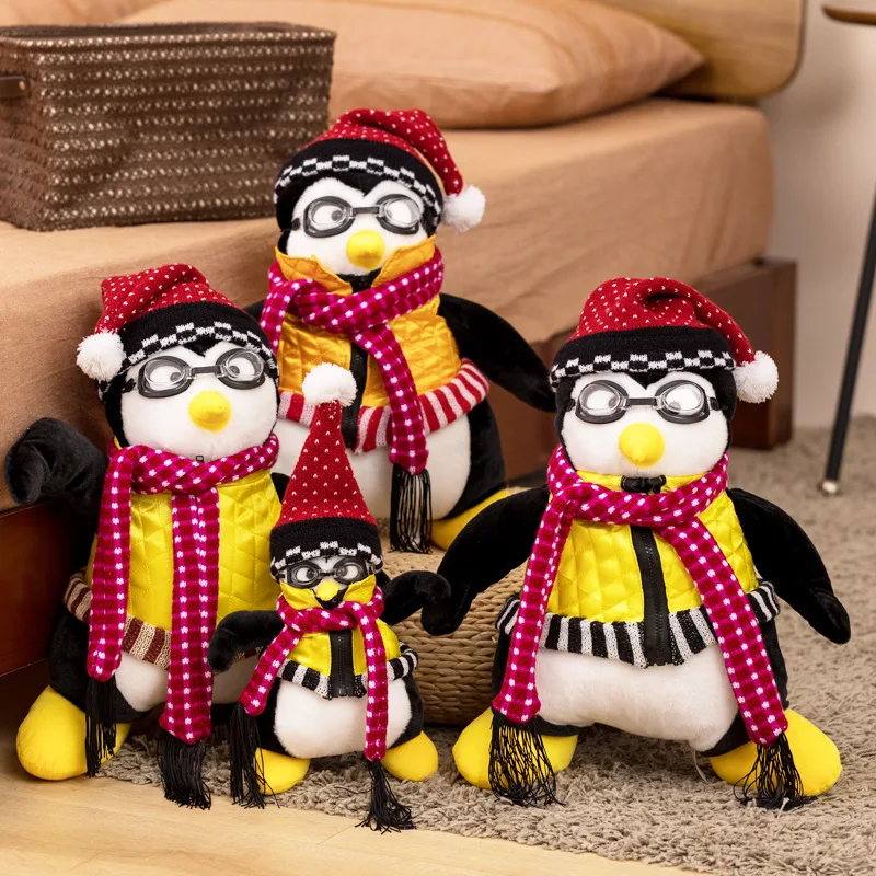 

25cm 45cm Friends Around Penguin Plush Cute Toy Friends Sixsome Doll Hugsy Haji Penguin Plush Toy Serious Fashion Stuffed Toys