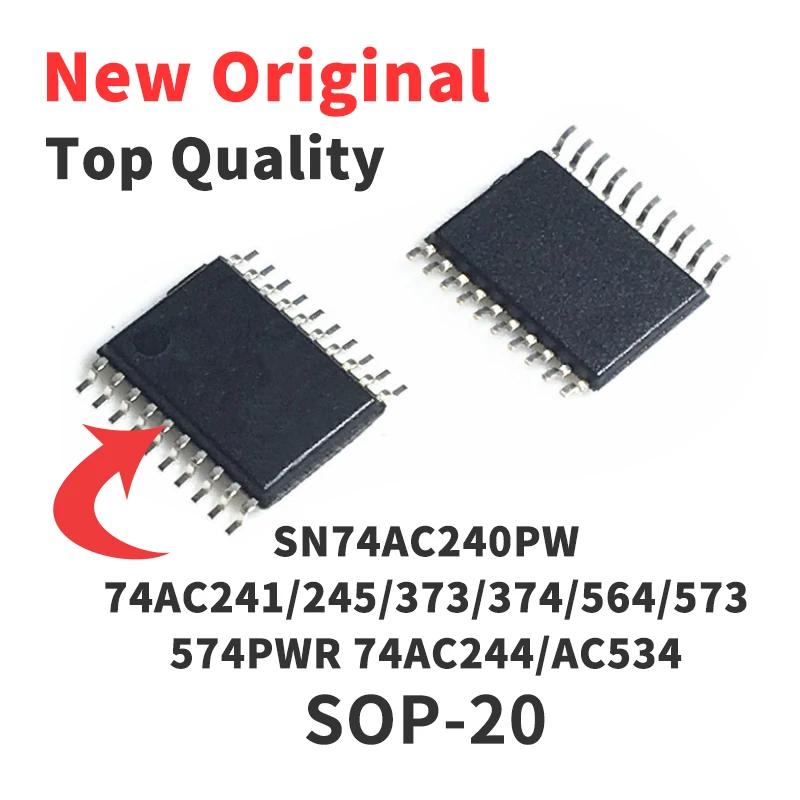 

Чип SN74AC240PW 74AC241/245/373/374/564/573/574PWR 74AC244/AC534 SOP-20, новый оригинальный чип IC, 5 шт.