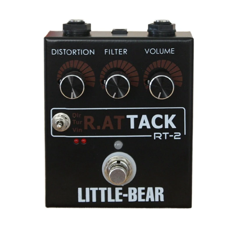 

1 Piece Three-Speed RAT Tone Distortion Effector Electric Guitar Single Block Module LM308N Distortion Effector