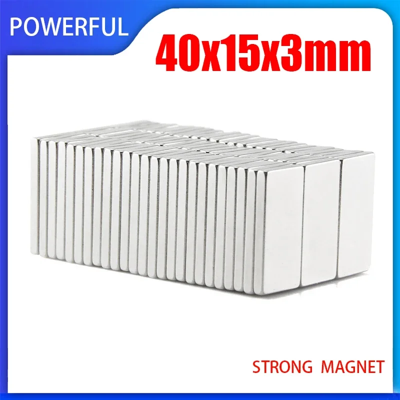 Неодимовый магнит 40x15x3 мм 2 ~ 30 шт.