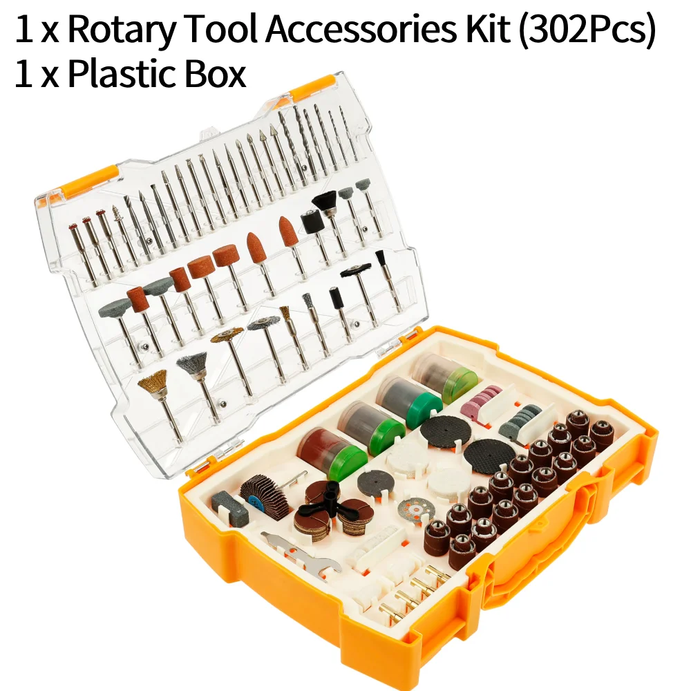 

Набор абразивных насадок для мини-дрели Dremel 302 шт