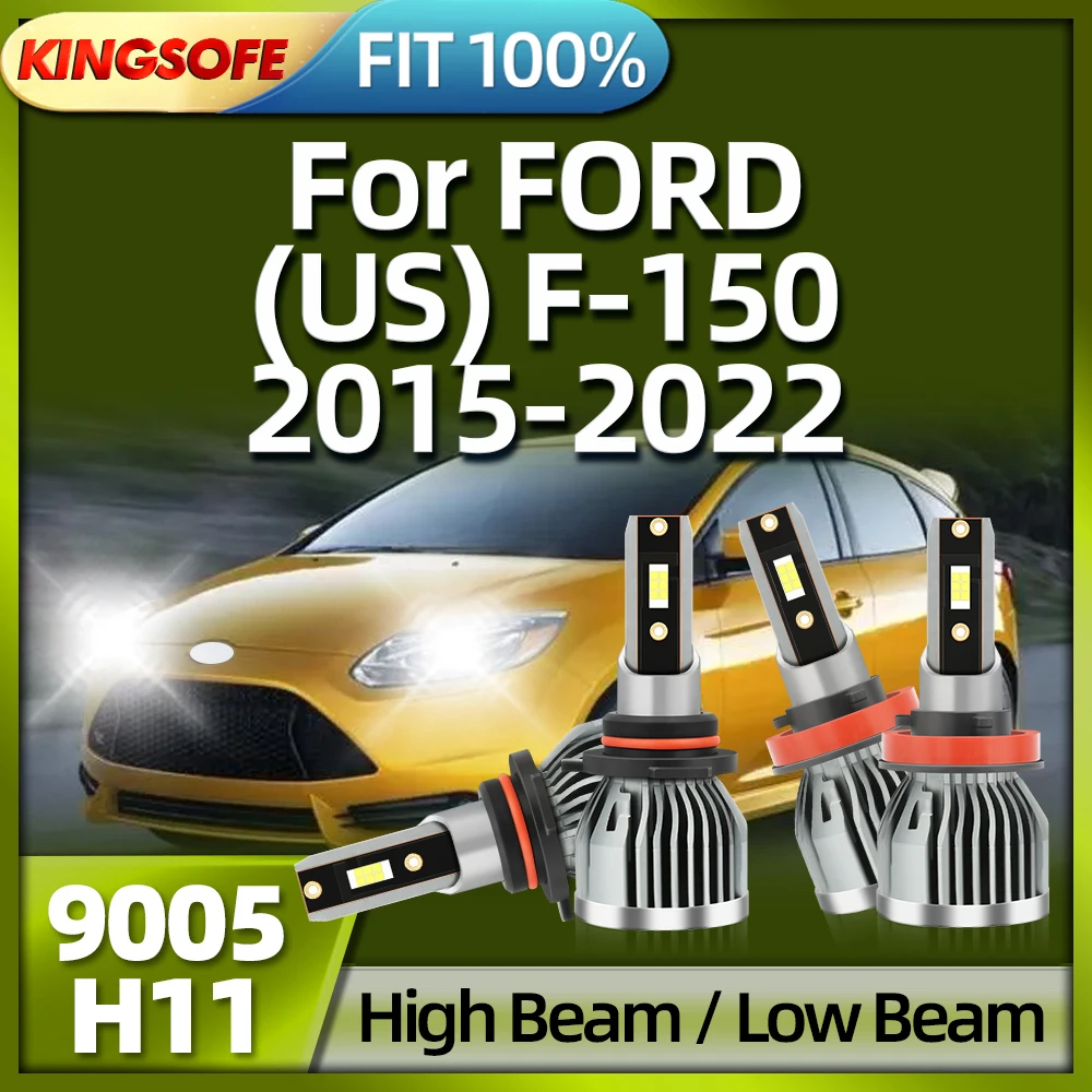 

Roadsun Led Car Headlight H11 9005 26000LM 6000K Auto Headlamp For FORD (US) F-150 2015 2016 2017 2018 2019 2020 2021 2022