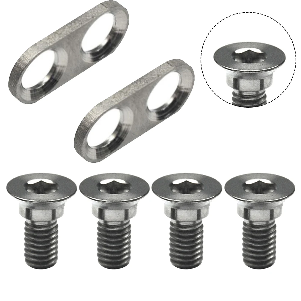 

Bicycle Bike Titanium Pedal Cleat Bolt With Screws For SPD M980 M780 M785 M540 M545 M520 Cycling Accessories Bicicletas