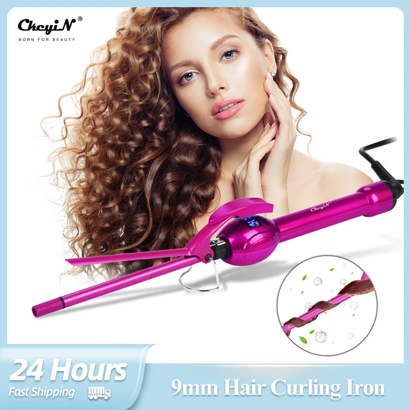 

Щипцы для завивки волос с турмалиновым керамическим покрытием, 9 мм