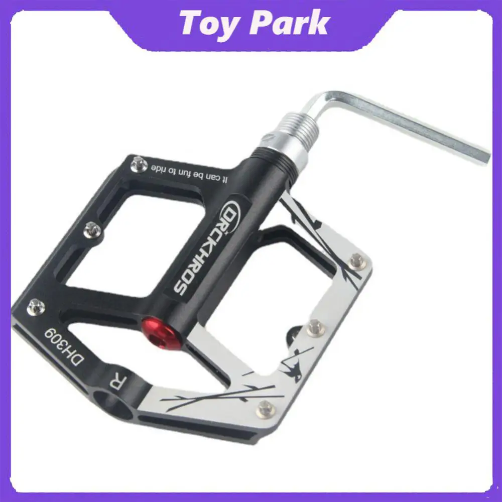 

Aluminium Alloy Bike Foot Pedal One-piece Light Bearing Pedal Firm Smooth Bicycle Pedal Stable Non-slip Foot Nails 3-axis