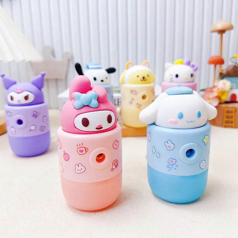 Ручная точилка Sanrio My Melody Kuromi милая детская Студенческая автоматическая ручка для