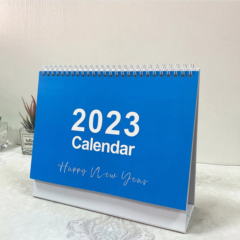 2023 Calendar Desk Small Office Calendar Paper Desktop Calendars Daily Adornment Custom Planner English Table Decor